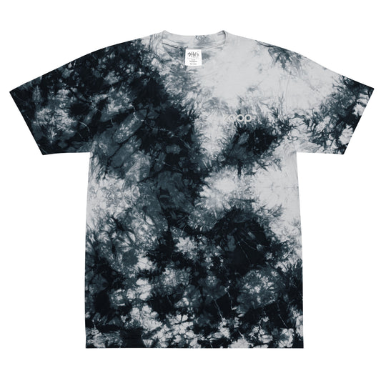 Zoop Oversized Tie-Dye T-Shirt - Black / White